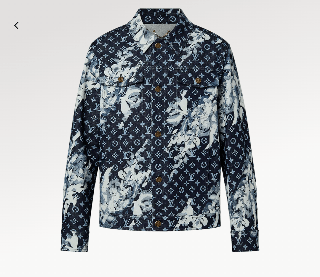 LOUIS VUITTON モノグラムプリンテッドデニムジャケット