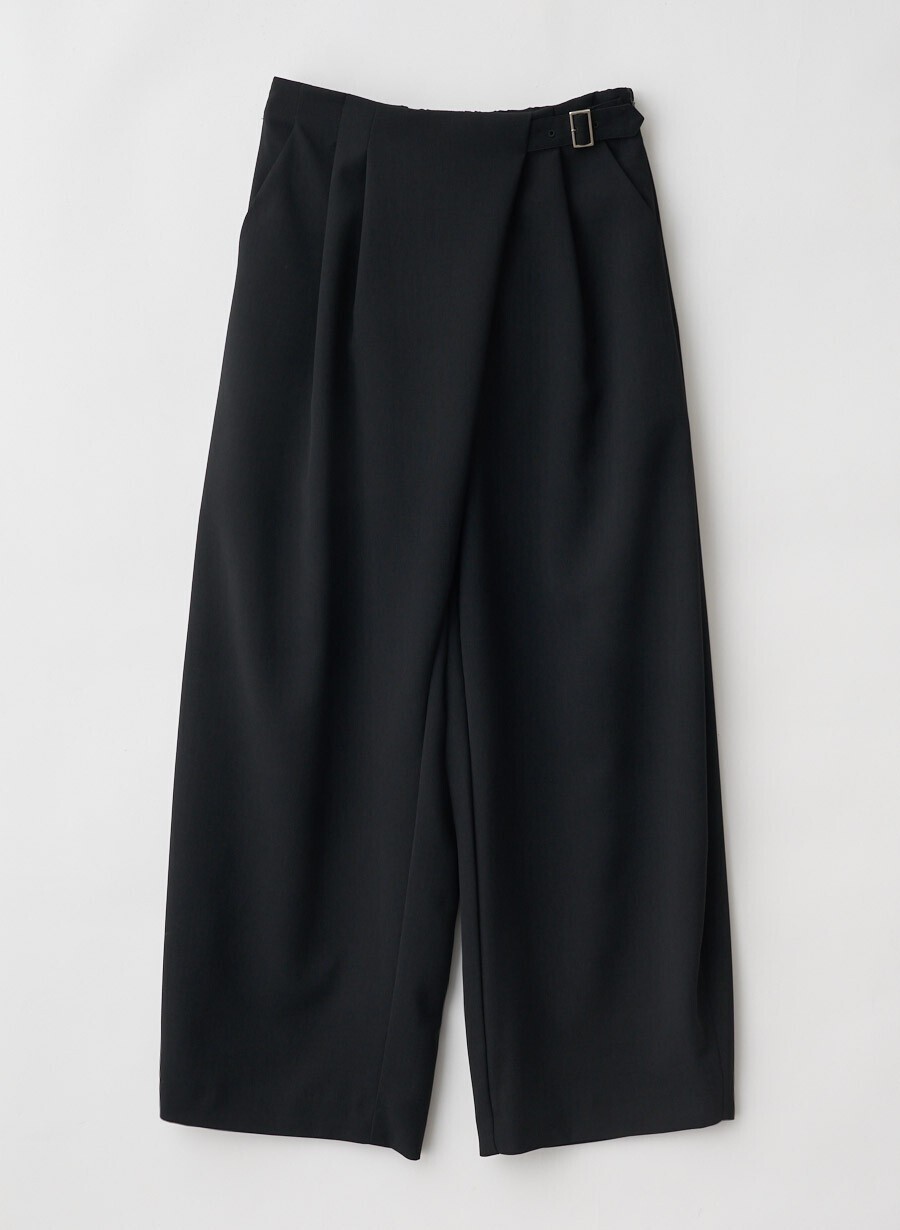 LOUNIE バックルタックバレルパンツ