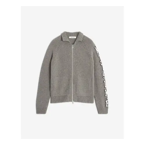 Maison Kitsune COLLEGE KNITTED WOOL JACKET