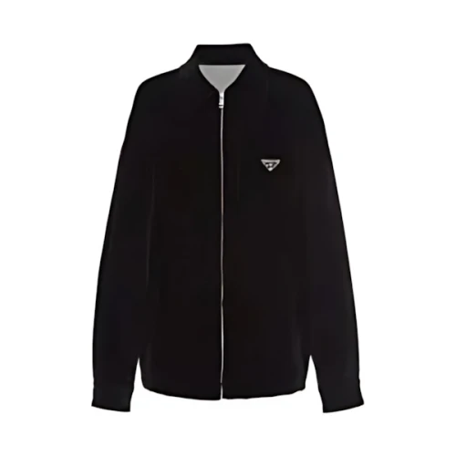 PRADA Velvet denim blouson jacket