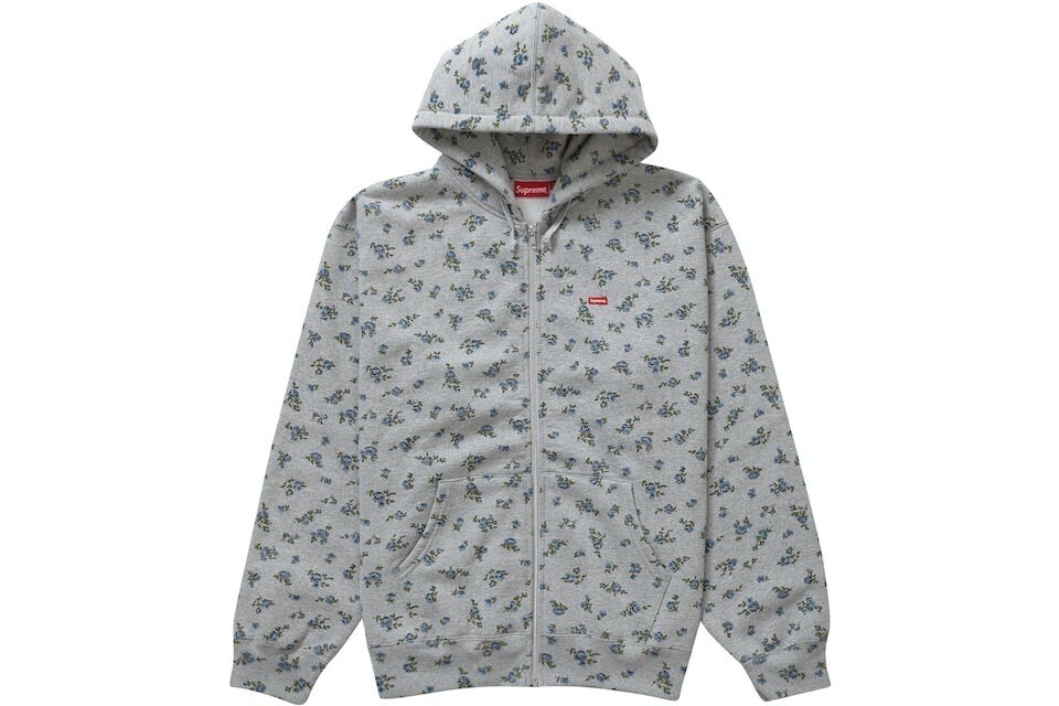 SUPREME Small Box Zip Up Hooded Sweatshirt