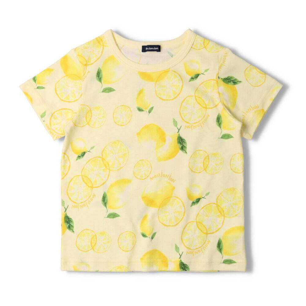 moujonjon 日本製水彩フルーツ柄半袖Ｔシャツ