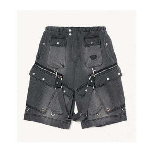FORSOMEONE DENIM CROP CARGO