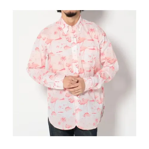 Engineered Garments 19C BD Shirt - Flamingo Print