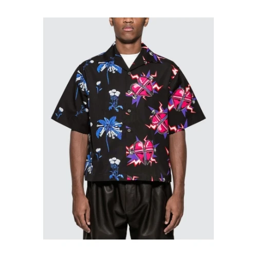 PRADA DOUBLE MATCH POPLIN SHIRT