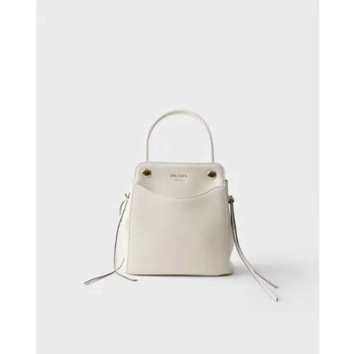 PRADA プラダ キャリー ミニ レザー ハンドバッグ
