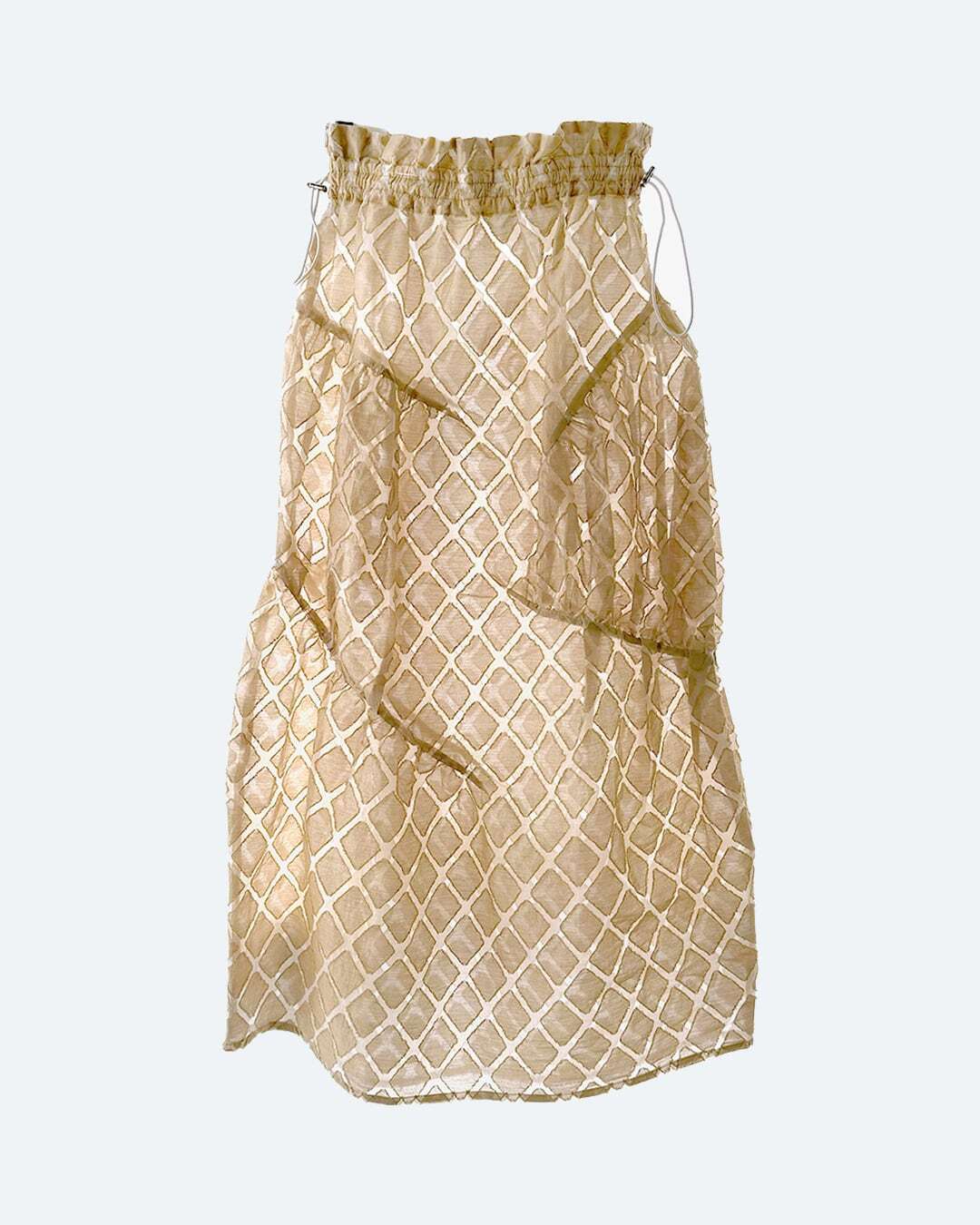 Uttrykk Sheer Jacquard Drost Gather Skirt