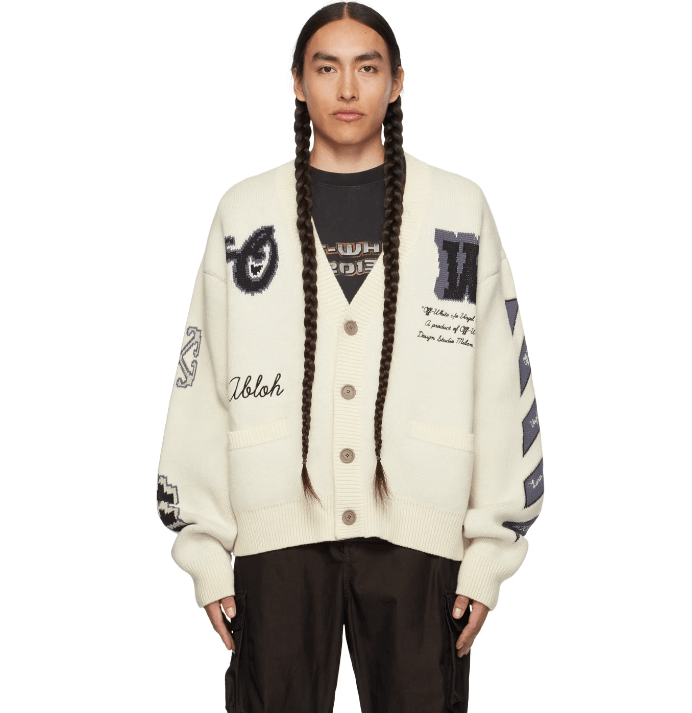 OFF-WHITE Moon Varsity カーディガン