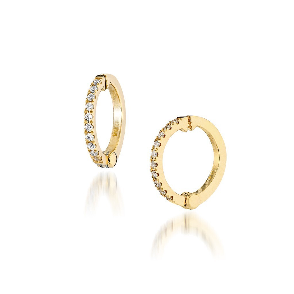 STAR JEWELRY K18 イヤリング DIAMOND CLIP EARRINGS