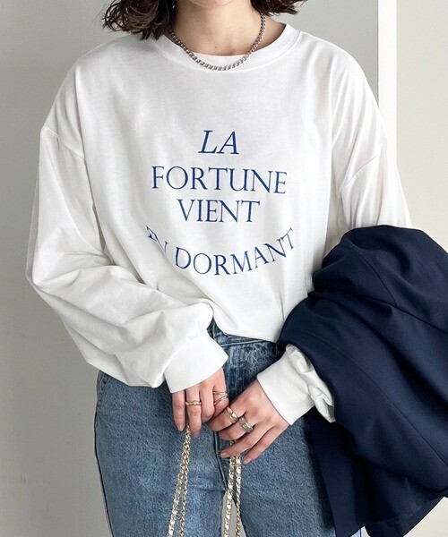 Discoat アーチロゴビックTシャツ