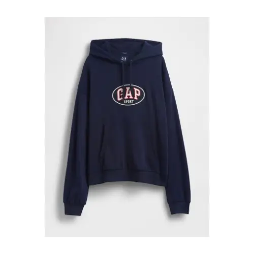 GAP ヴィンテージソフト フレンチテリー オーバーサイズ GAPロゴ クロップドパーカー