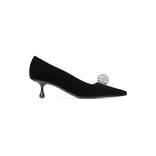 Jimmy Choo Orb 50 embellished velvet pumps