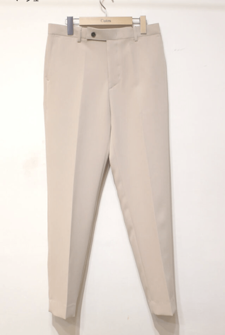 Cuirs メンズスラックス　セットアップストレートパンツ