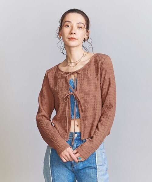 BEAUTY&YOUTH UNITED ARROWS シャーリング トップス -2WAY-