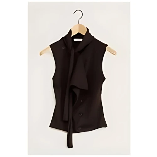 Lemaire ASYMMETRICAL SLEEVELESS CARDIGAN