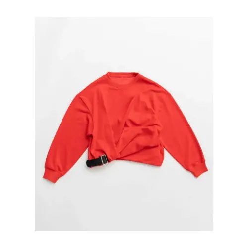 PRANK PROJECT Twisted Belted Sweatshirt