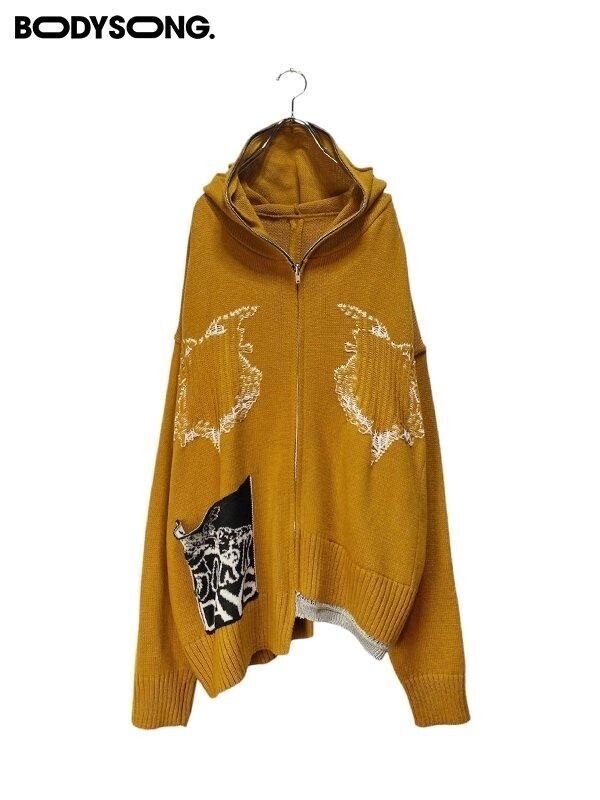 BODYSONG. REVERSIBLE BALACLAVA ZIP-UP SW