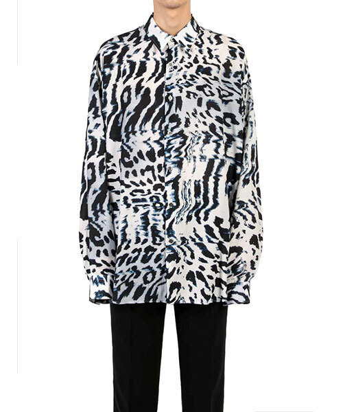 JOHNLAWRENCESULLIVAN Leopard print regular collar shirt
