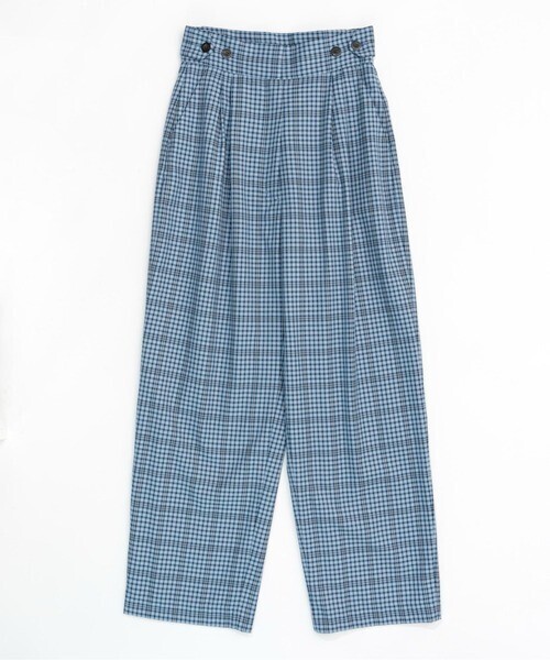 MAISON SPECIAL 2way Waist Checkered Pants