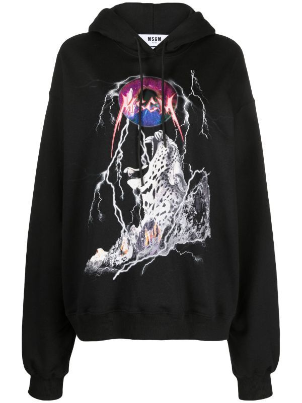 MSGM グラフィック パーカー