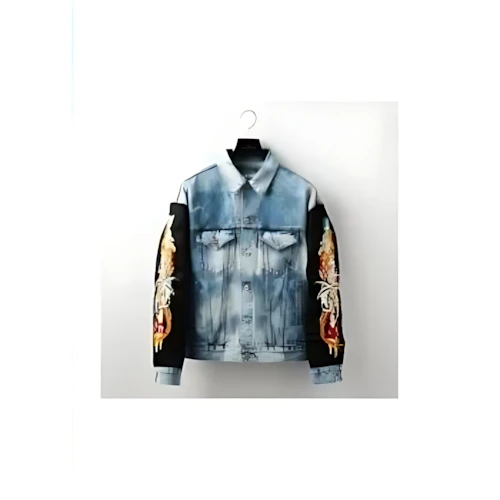 Doublet CUSTOMIZED DENIM BLOUSON BLEACH