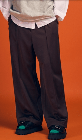 MAISON SPECIAL Crochet Side Line Prime-Wide Easy Pants