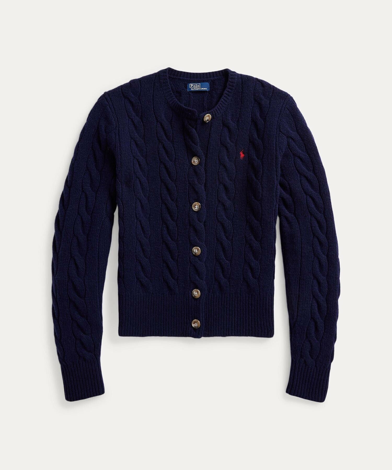 POLO RALPH LAUREN ケーブルニット ウールカシミヤ カーディガン