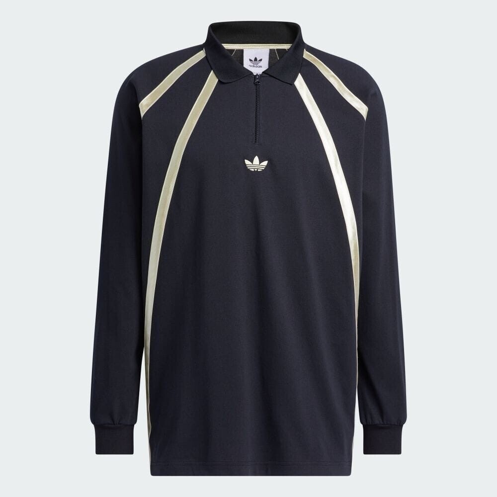 adidas ラグビー 長袖ポロシャツ