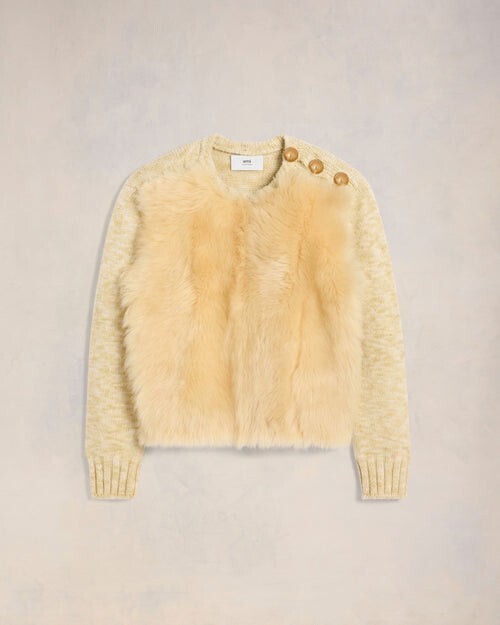 Ami Paris シアリング クルーネック セーター