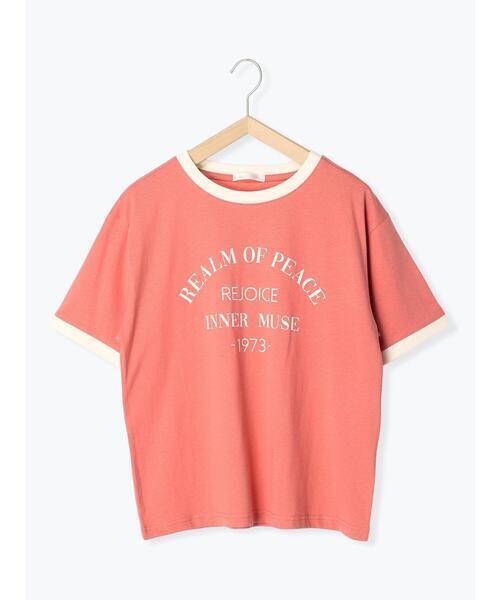 ehka sopo カレッジリンガーTシャツ