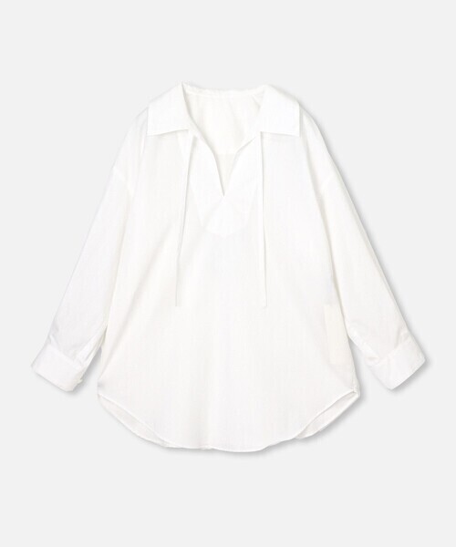 allureville スーピマコットンスキッパーシャツ