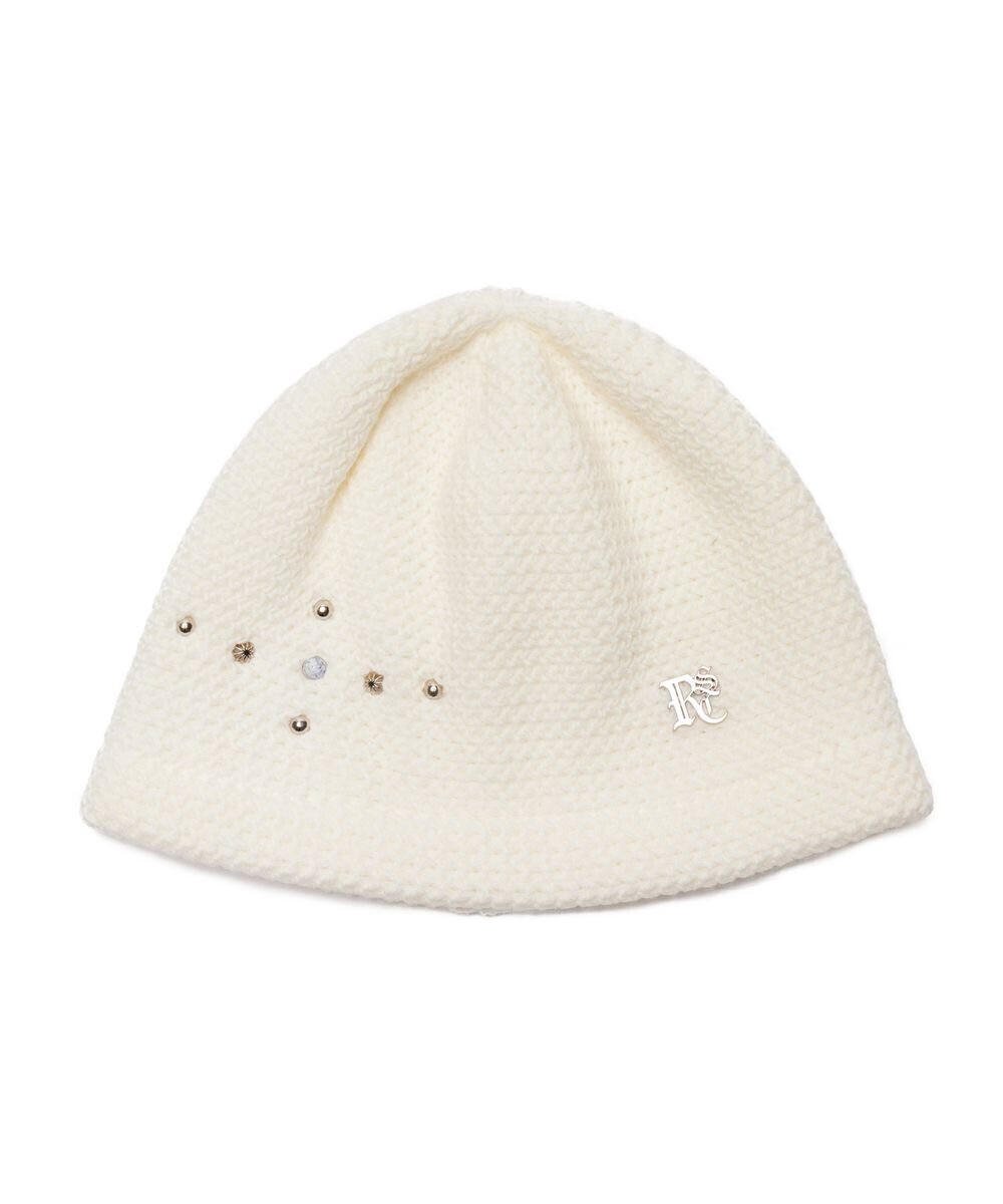 RSSC RIVET KNIT BEANIE - WHITE