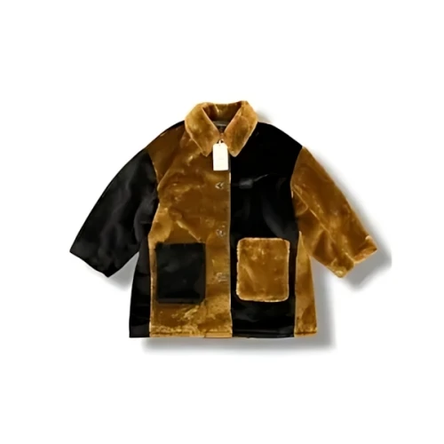 MAISON SPECIAL Bicolor Soutien Colored Fur Coat/バイカラーステンカラーファーコート