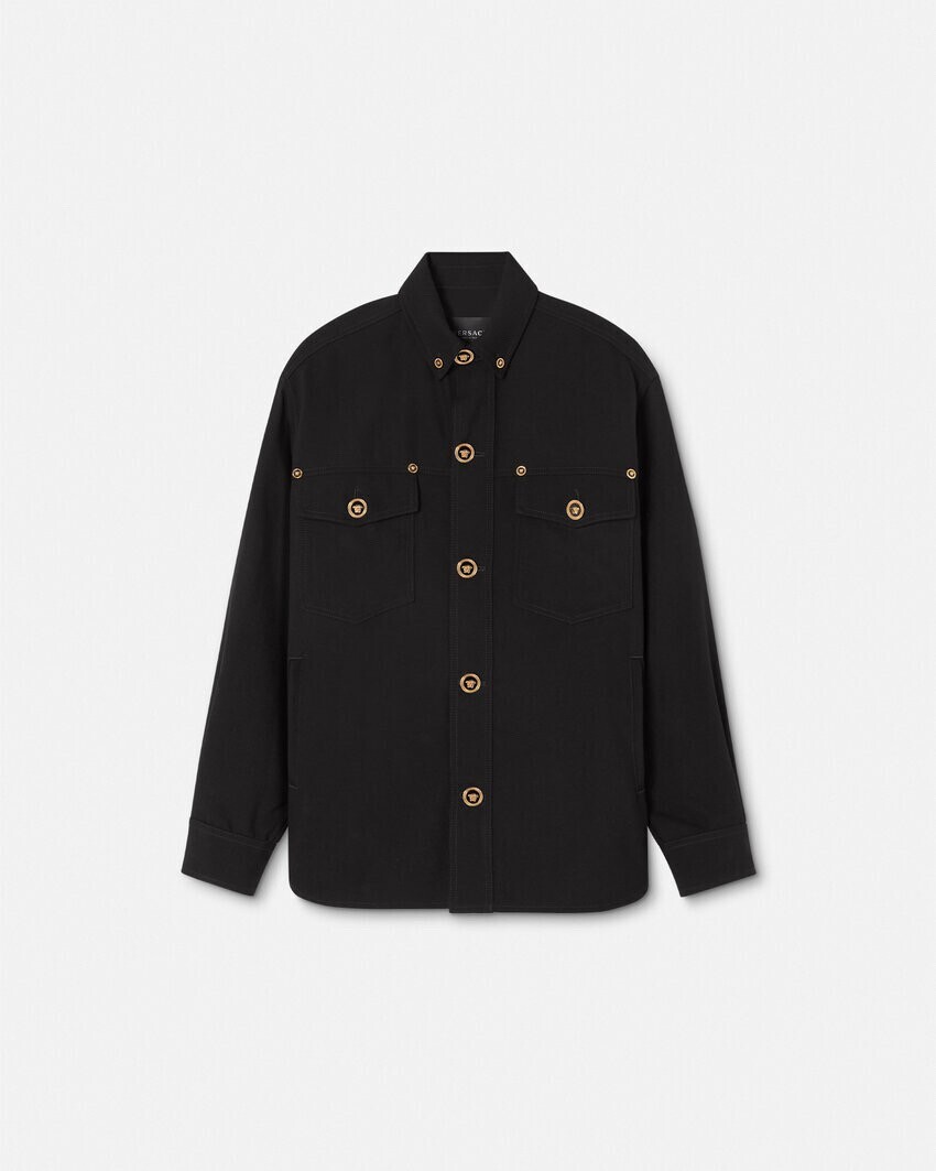 Versace ギャバジン ウール オーバーシャツ