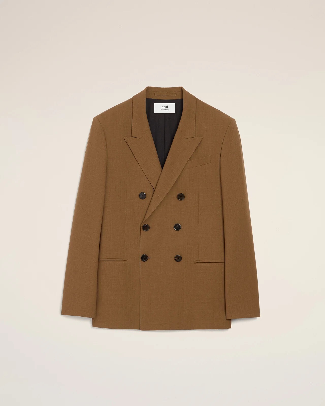 AMI PARIS ブラウン ウール ダブルブレスト ジャケット
