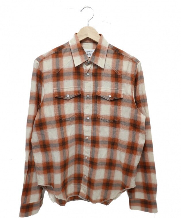 Maison Margiela チェックウエスタンシャツ