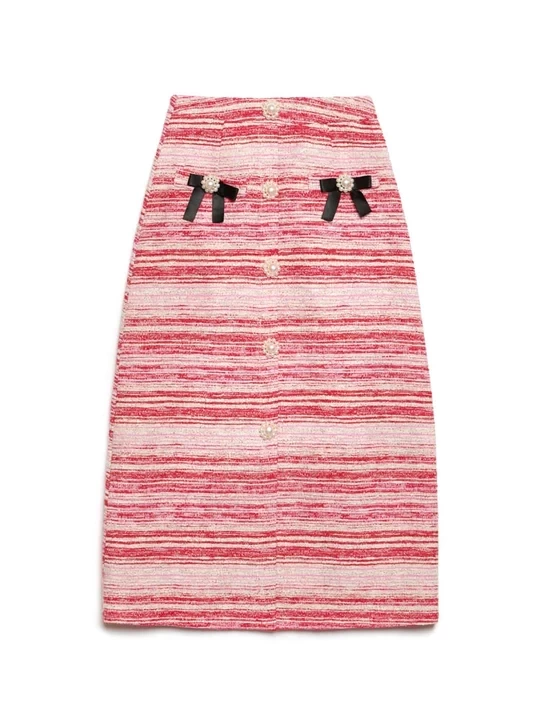 sister jane DREAM Harp Boucle Midi Skirt