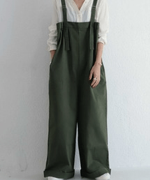 antiqua サロペットパンツ たっぷり身幅にストンと落ちて、こなれ感グッと高まる ・pl-00023