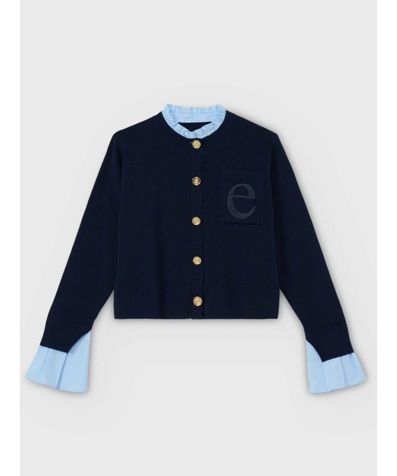 eimy istoire Attached collar ニットカーディガン