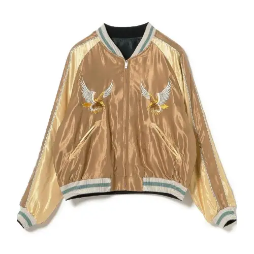 TAILOR TOYO 1950s Style Acetate Souvenir Jacket