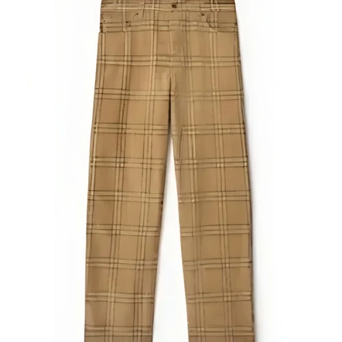 BURBERRY チェック コーデュロイ トラウザー