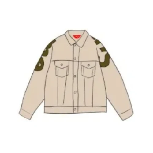 Supreme Inset Logo Denim Trucker Jacket