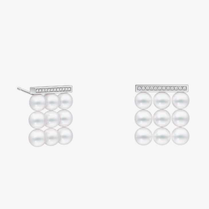 TASAKI バランス ビルド ダイヤモンド パヴェ イヤリング