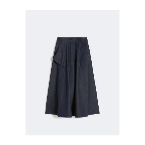 Max Mara ピュア コットン デニムルック スカート