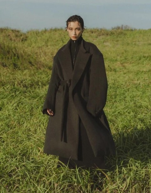 Knuth Marf -high end- remake chester long coat/charcoal