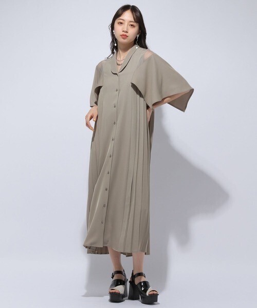 HARE スクエアソデシアーワンピース