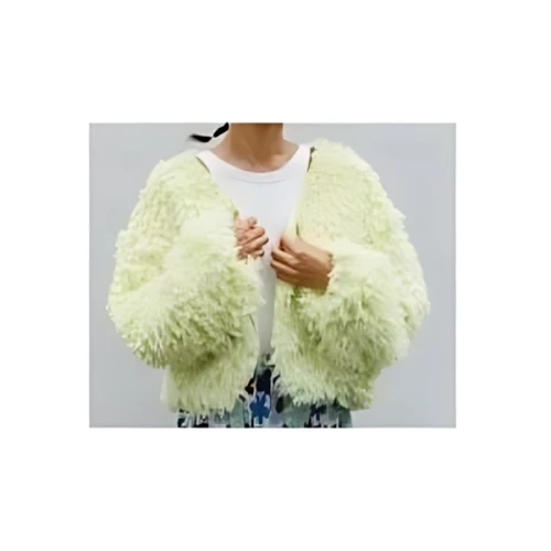 ELLEgirl フェイクファーカーディガン