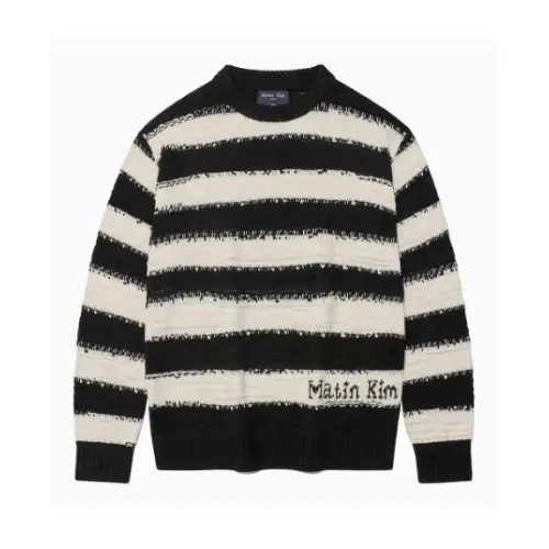 Matin Kim STRIPE VINTAGE LOOSE PULLOVER