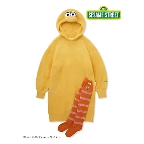 Gelato pique 【SESAME STREET】【ONLINE限定】ビッグバードワンピース&ロングソックスセット
