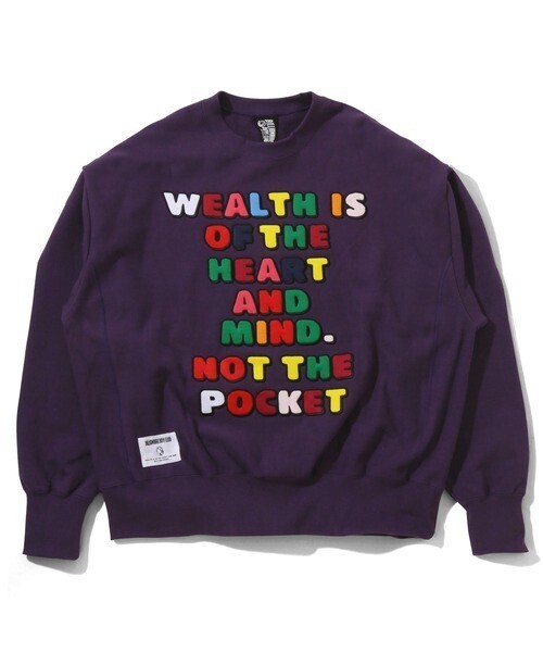 BILLIONAIRE BOYS CLUB APPLIQUE LOGO SWEAT SHIRT_STARFILED LOGO